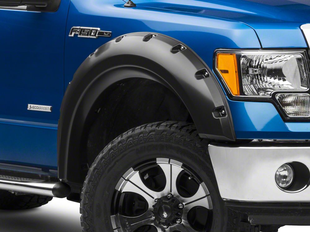 thumbnail image 2 of PSI Rugged Fender Flares For Ford F-150 2009-2014 (Excludes Raptor) – Paintable Black ABS 2 of 5