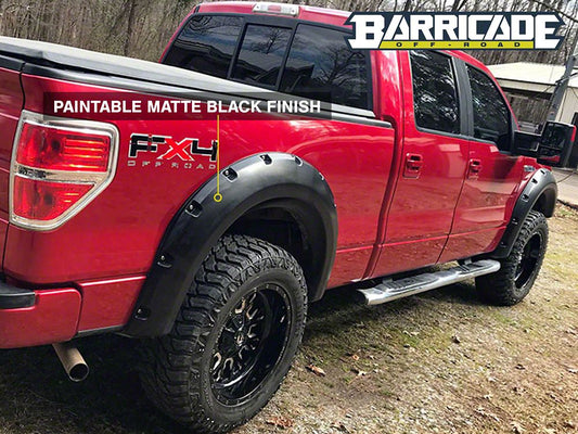 Barricade Aggressive Molded Fender Flares (09-14 F-150 Styleside, Excluding Raptor)