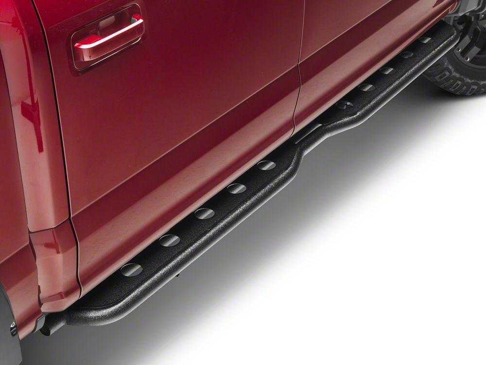 Barricade HD Rocker Steps; Textured Black (15-25 F-150 SuperCab, SuperCrew)