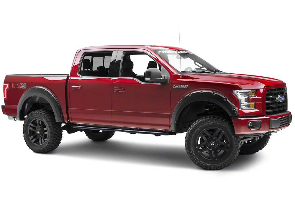 Barricade HD Rocker Steps; Textured Black (15-25 F-150 SuperCab, SuperCrew)