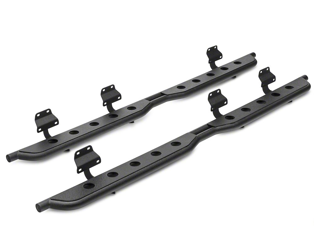 Barricade HD Rocker Steps; Textured Black (15-25 F-150 SuperCab, SuperCrew)