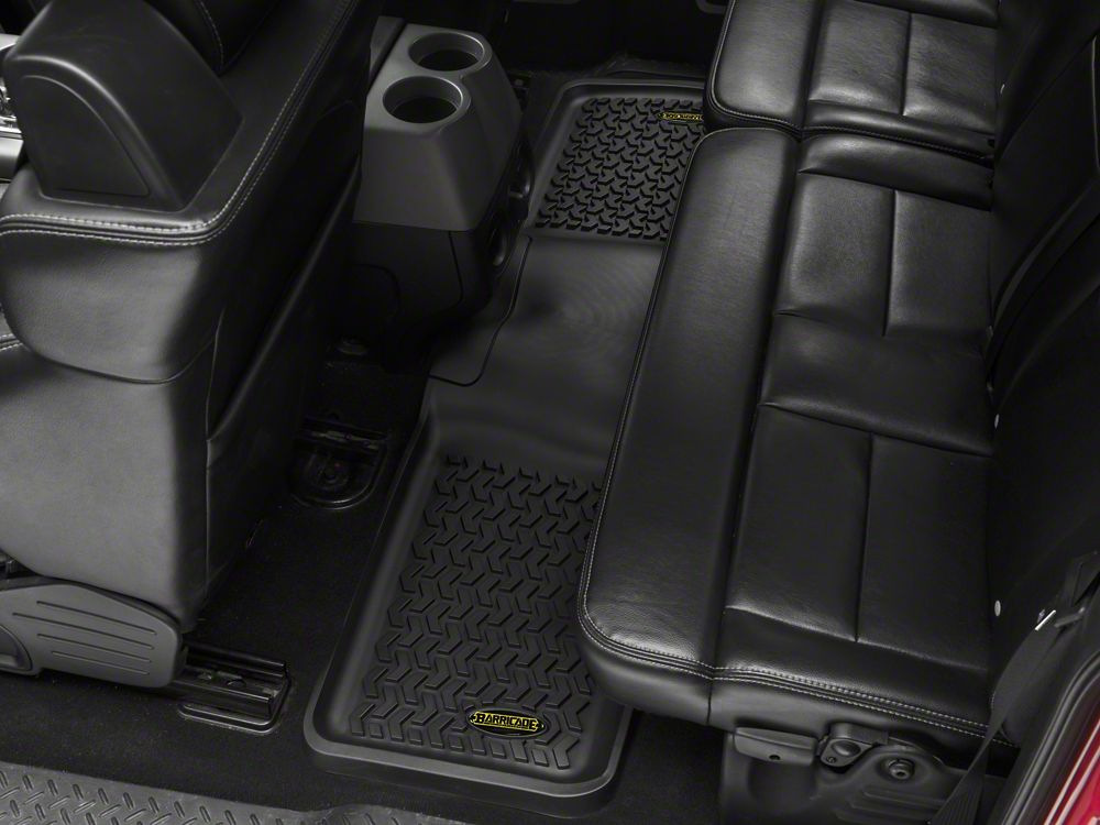 Barricade Rear Floor Mat; Black (97-08 F-150 SuperCab; 04-08 F-150 SuperCrew)