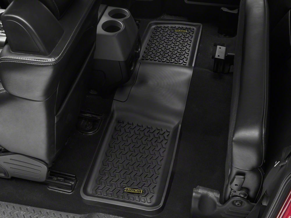 Barricade Rear Floor Mat; Black (97-08 F-150 SuperCab; 04-08 F-150 SuperCrew)