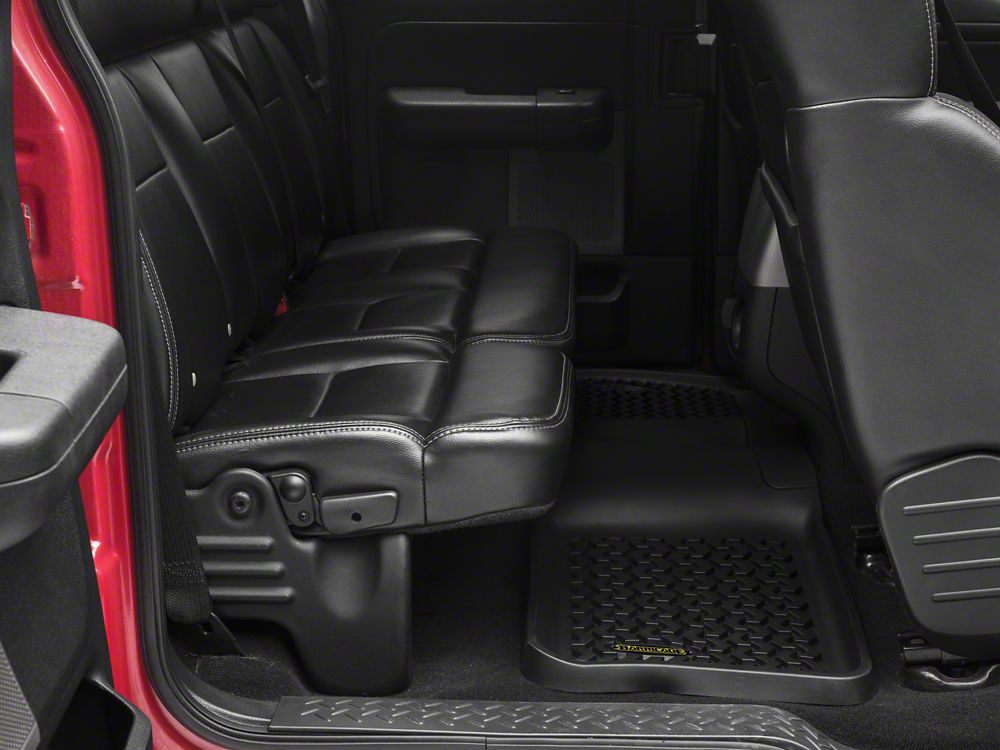 Barricade Rear Floor Mat; Black (97-08 F-150 SuperCab; 04-08 F-150 SuperCrew)