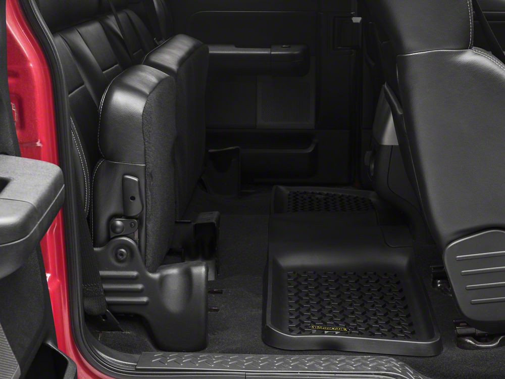 Barricade Rear Floor Mat; Black (97-08 F-150 SuperCab; 04-08 F-150 SuperCrew)