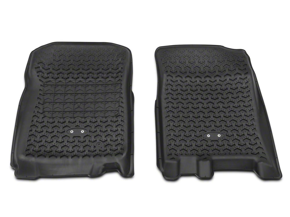 Barricade Front Floor Mats; Black (97-03 F-150)
