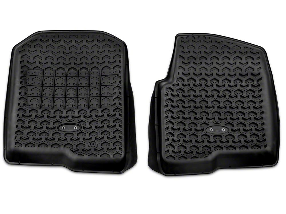 Barricade Front Floor Mats; Black (04-08 F-150)