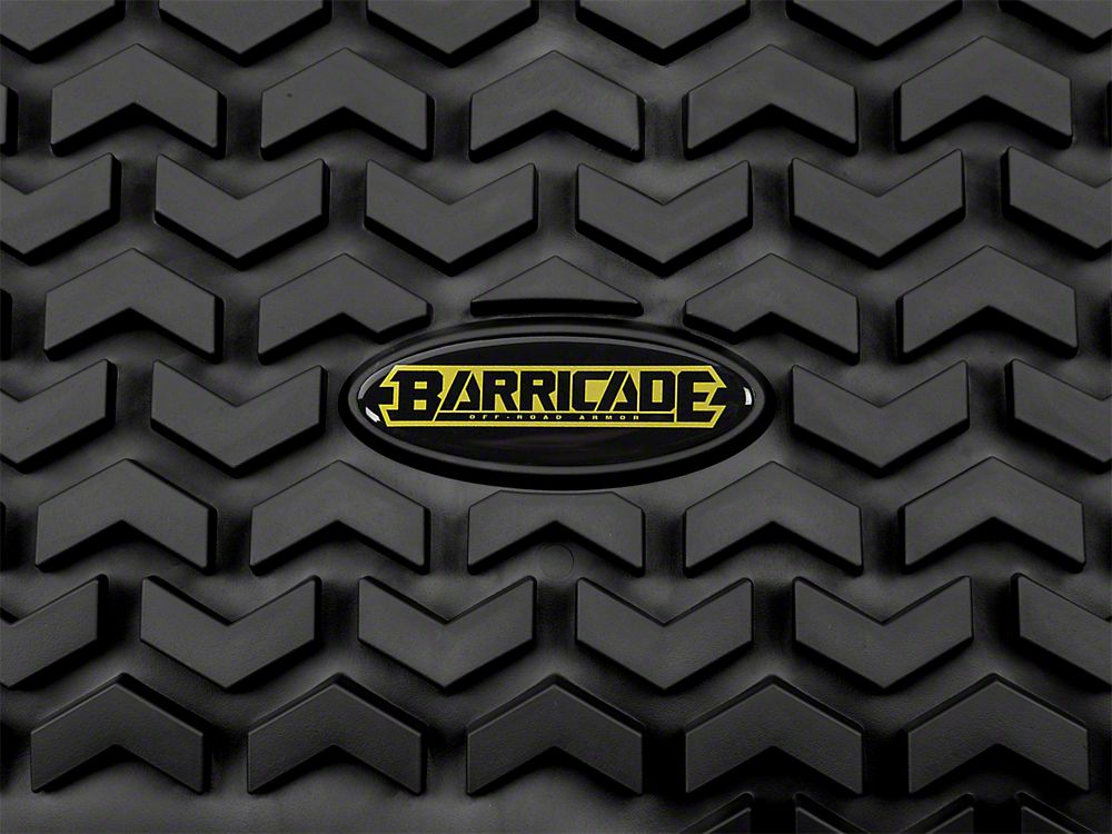 Barricade Front Floor Mats; Black (04-08 F-150)