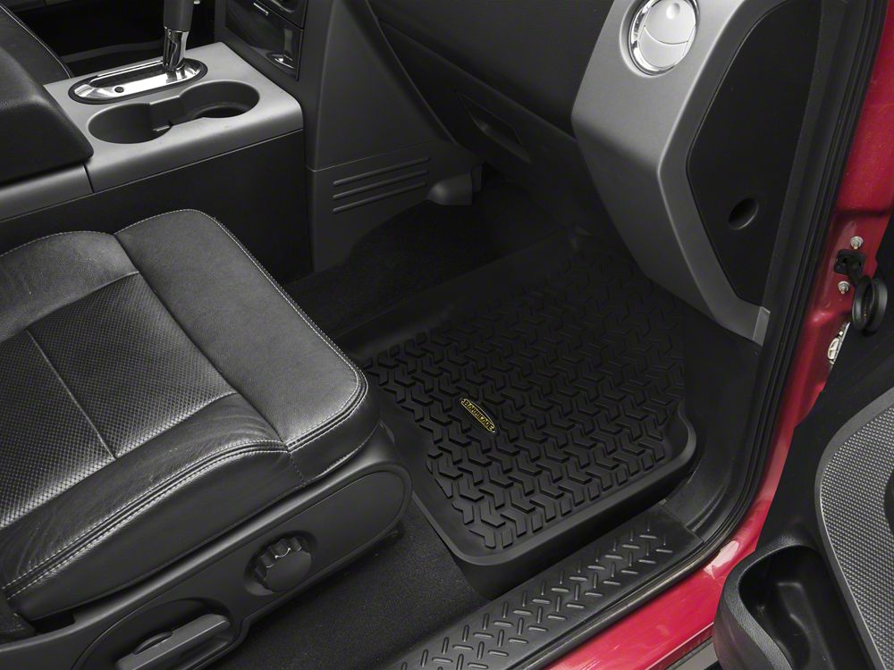 Barricade Front Floor Mats; Black (04-08 F-150)