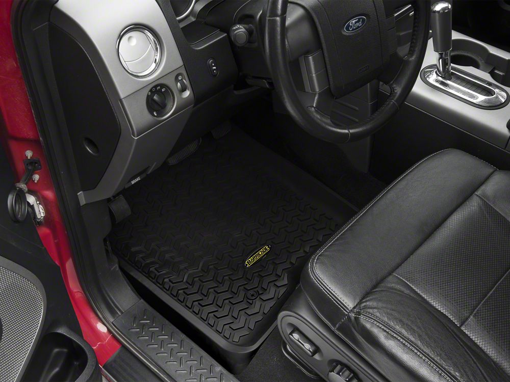 Barricade Front Floor Mats; Black (04-08 F-150)