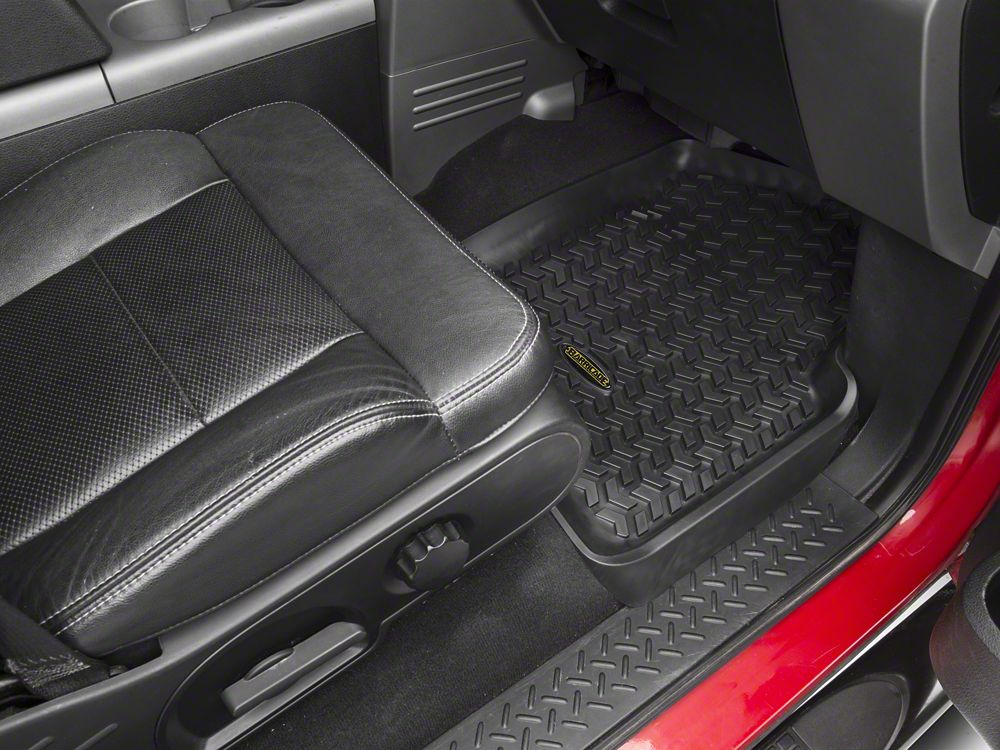 Barricade Front and Rear Floor Mats; Black (04-08 F-150 SuperCab, SuperCrew)