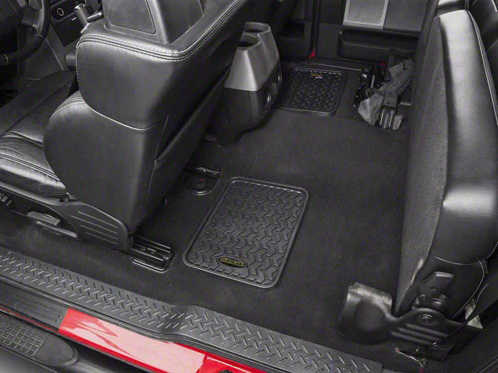 Barricade Front and Rear Floor Mats; Black (04-08 F-150 SuperCab, SuperCrew)