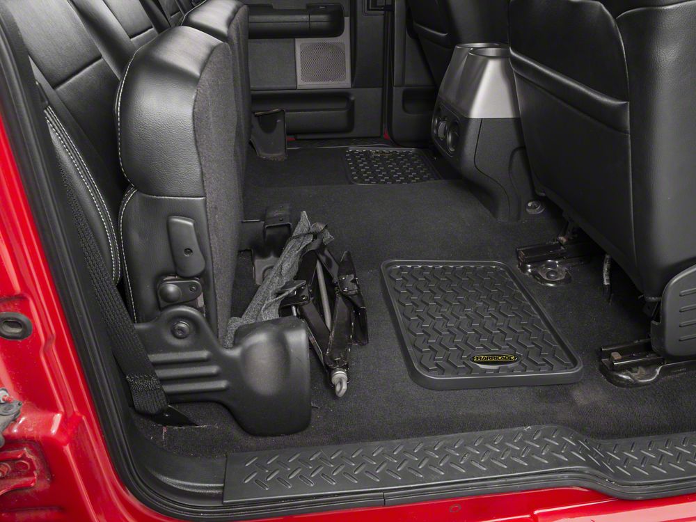 Barricade Front and Rear Floor Mats; Black (04-08 F-150 SuperCab, SuperCrew)