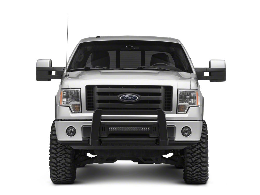 Barricade XHD Bull Bar with Dual Row LED Light Bar; Black (04-25 F-150, Excluding Raptor)