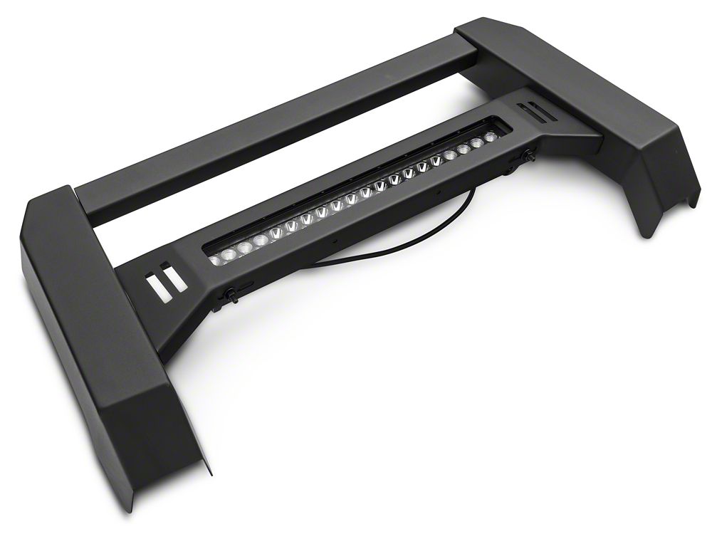 Barricade XHD Bull Bar with Dual Row LED Light Bar; Black (04-25 F-150, Excluding Raptor)
