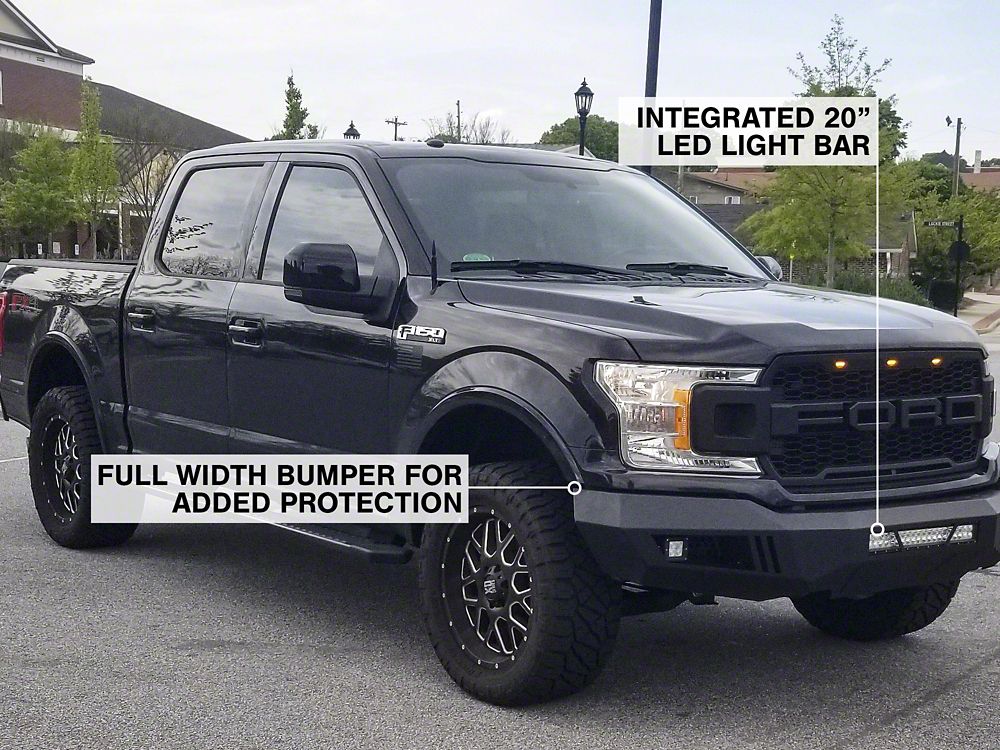 Barricade Extreme HD Front Bumper with LED Light Bar, Fog and Spot Lights (18-20 F-150, Excluding Raptor)