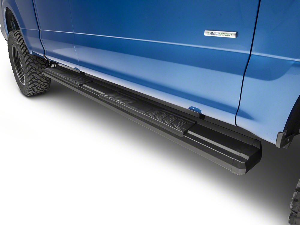 Barricade S6 Running Boards; Black (15-25 F-150 SuperCab, SuperCrew)