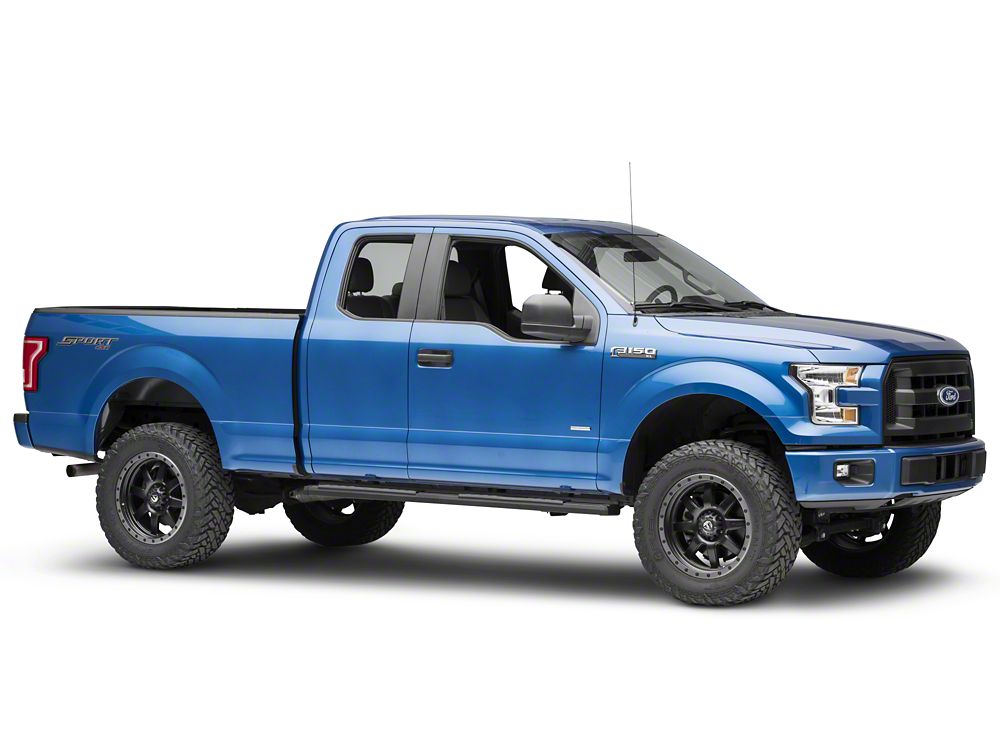 Barricade S6 Running Boards; Black (15-25 F-150 SuperCab, SuperCrew)