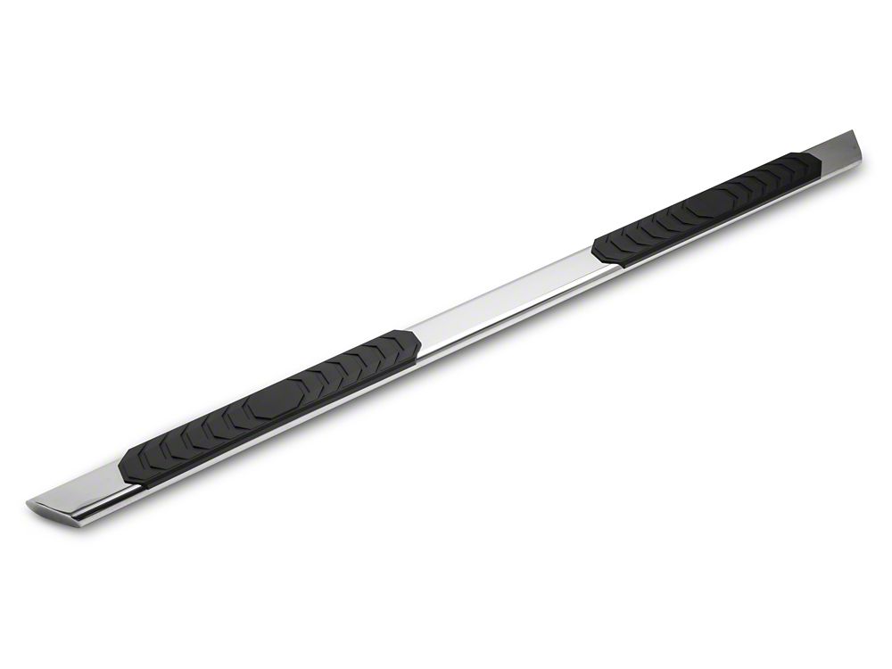 Barricade 4-Inch Flat Oval Running Boards; Stainless Steel (04-14 F-150 SuperCab)