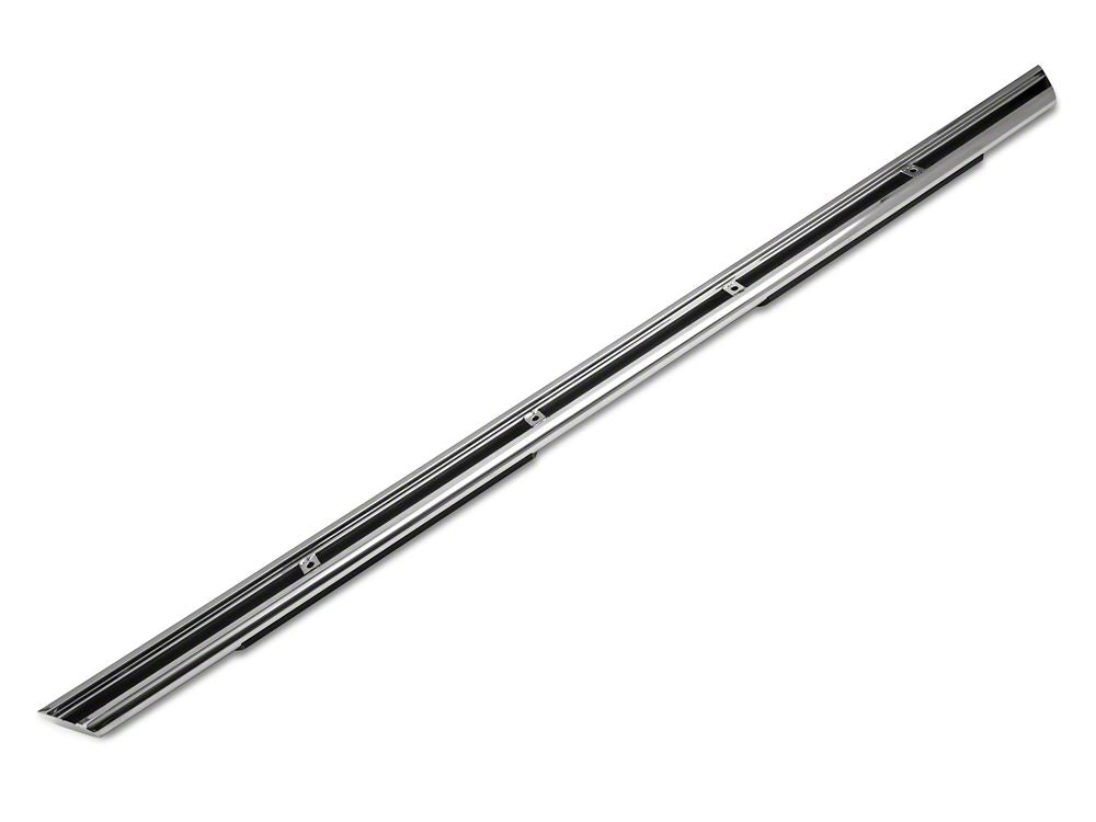 Barricade 4-Inch Flat Oval Running Boards; Stainless Steel (04-14 F-150 SuperCrew)