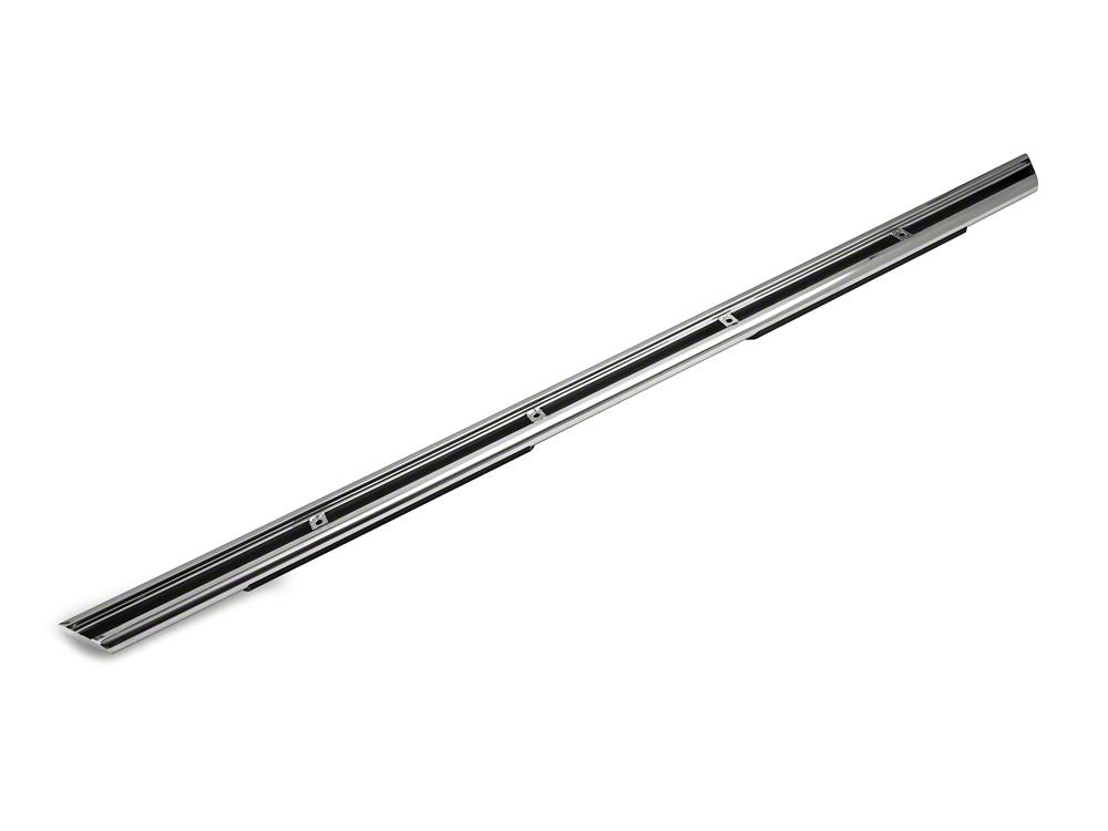 Barricade 4-Inch Flat Oval Running Boards; Stainless Steel (15-25 F-150 SuperCrew)