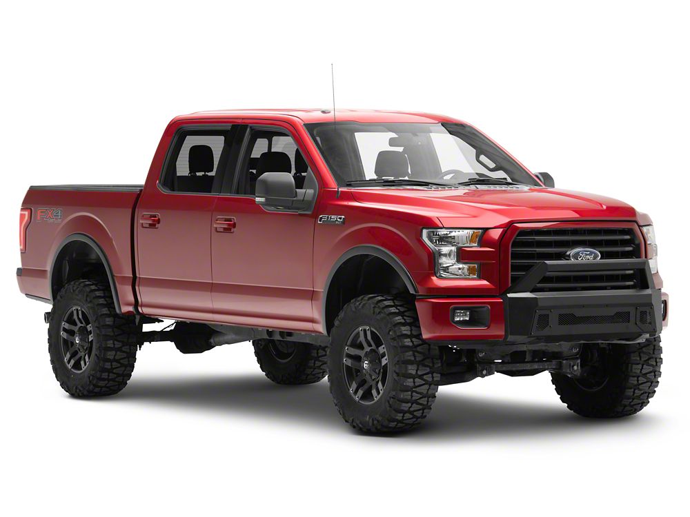Barricade Stubby HD Front Bumper with Over-Rider Hoop (15-17 F-150, Excluding Raptor)