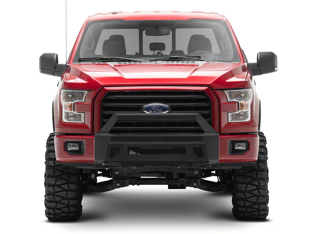 Barricade Stubby HD Front Bumper with Over-Rider Hoop (15-17 F-150, Excluding Raptor)