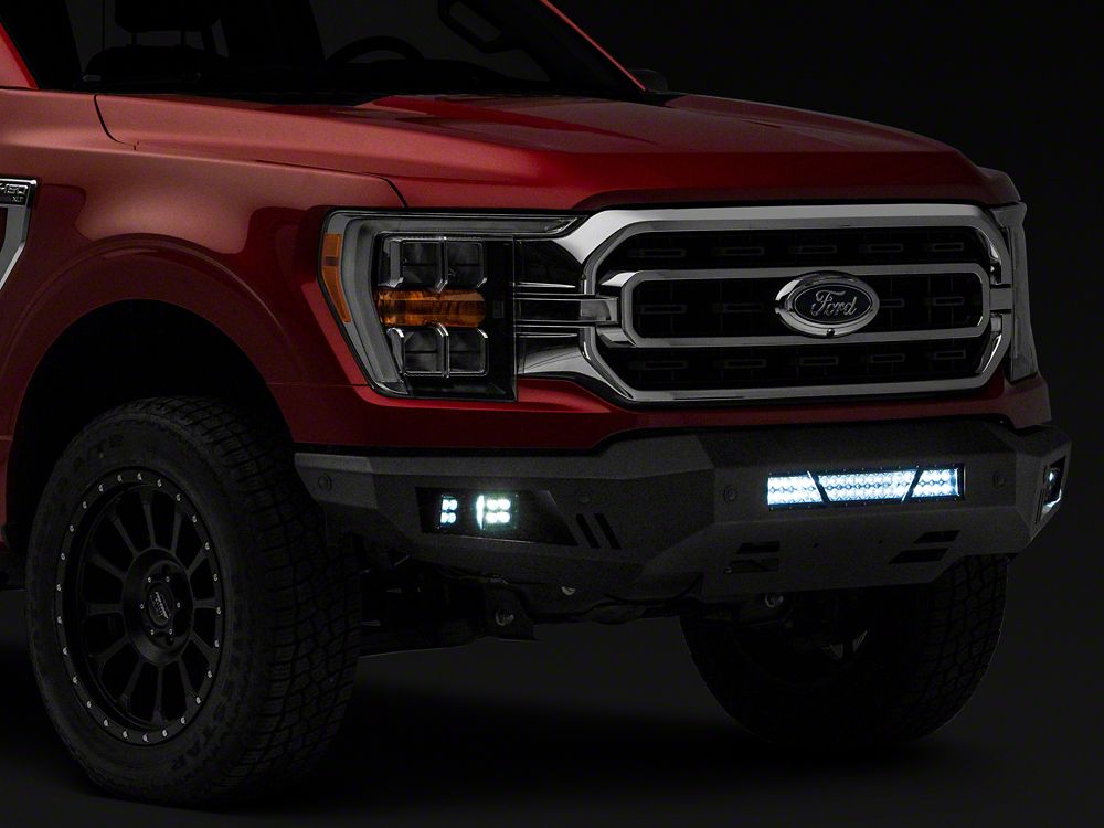 Barricade Extreme HD Front Bumper with LED Fog Lights, Spot Lights and 20-Inch LED Light Bar (21-23 F-150, Excluding PowerStroke & Raptor)