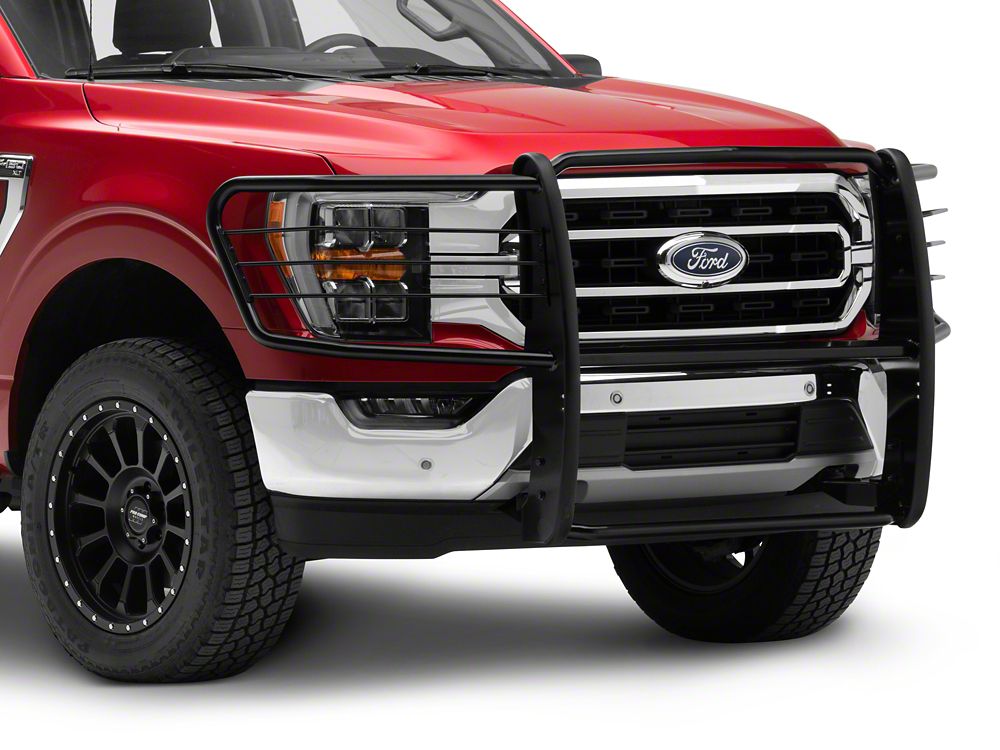 Barricade HD Grille Guard; Black (21-23 F-150, Excluding PowerStroke & Raptor)