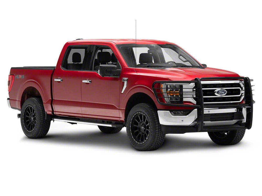 Barricade HD Grille Guard; Black (21-23 F-150, Excluding PowerStroke & Raptor)
