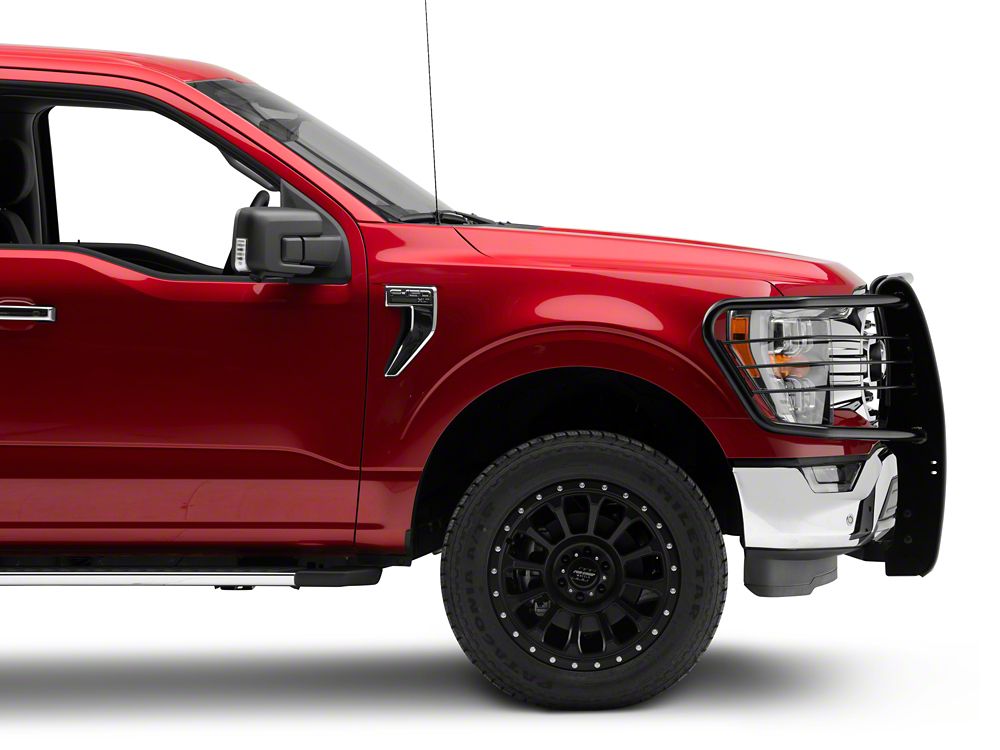 Barricade HD Grille Guard; Black (21-23 F-150, Excluding PowerStroke & Raptor)