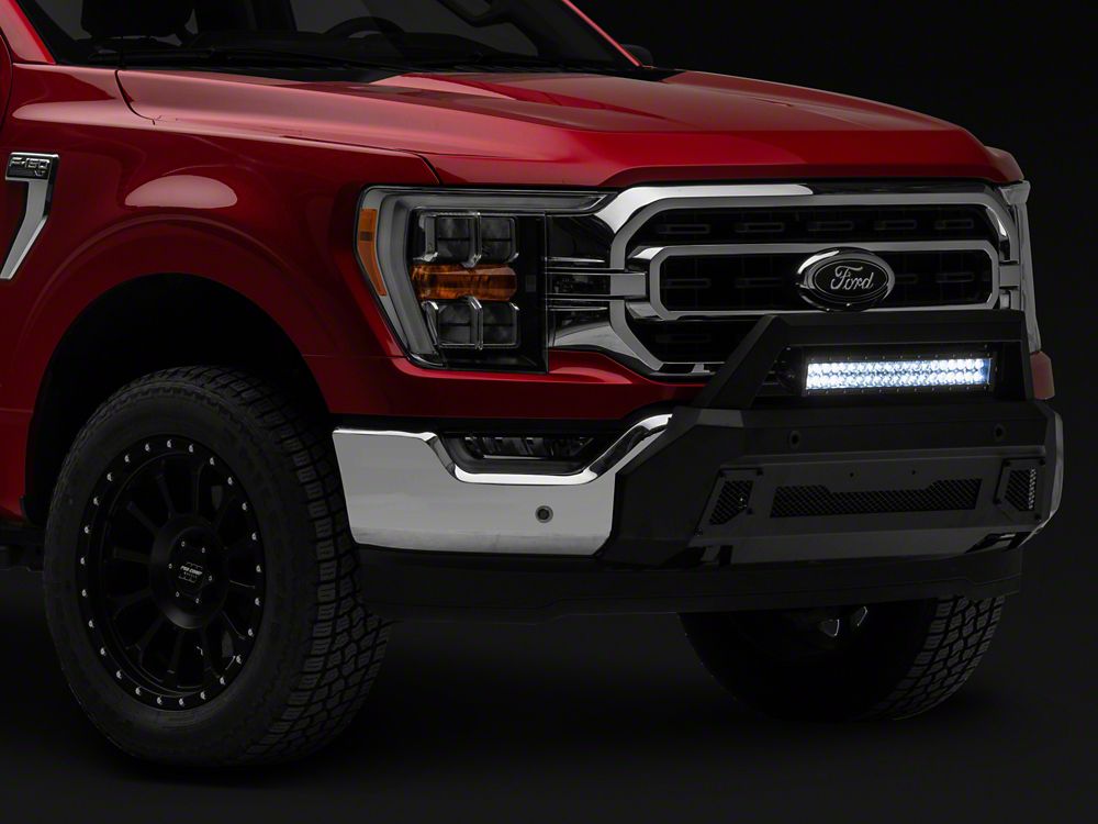 Barricade HD Stubby Front Bumper with 20-Inch LED Light Bar (21-23 F-150, Excluding Raptor)
