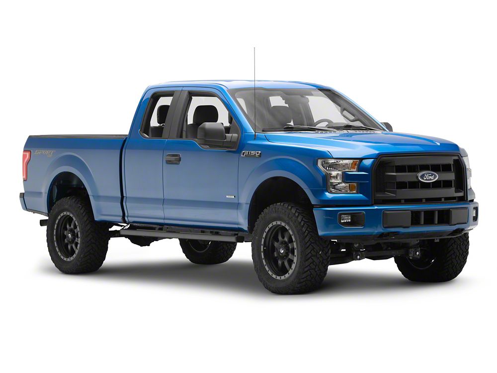Barricade T4 Side Step Bars; Textured Black (15-25 F-150 SuperCab)