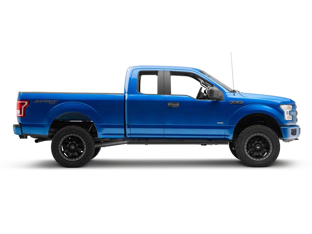 Barricade T4 Side Step Bars; Textured Black (15-25 F-150 SuperCab)
