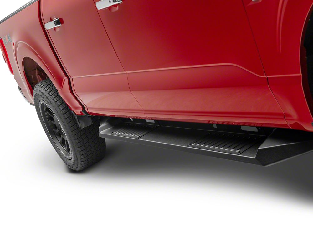 Barricade HD Steel Running Boards; Texutred Black (15-25 F-150 SuperCrew)