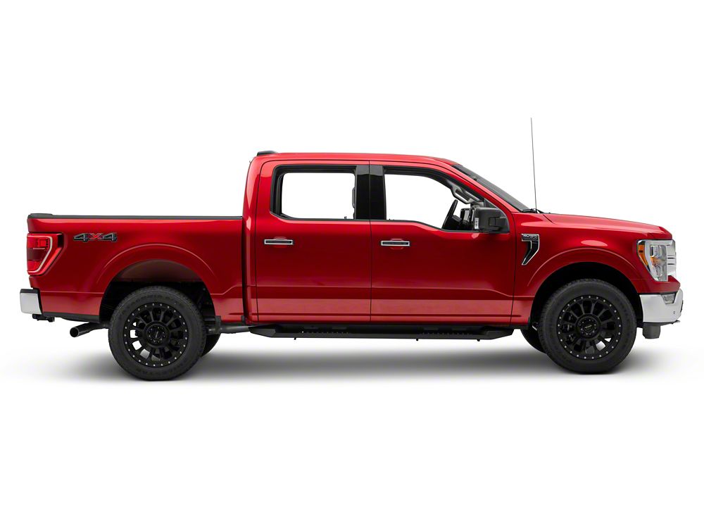 Barricade HD Steel Running Boards; Texutred Black (15-25 F-150 SuperCrew)