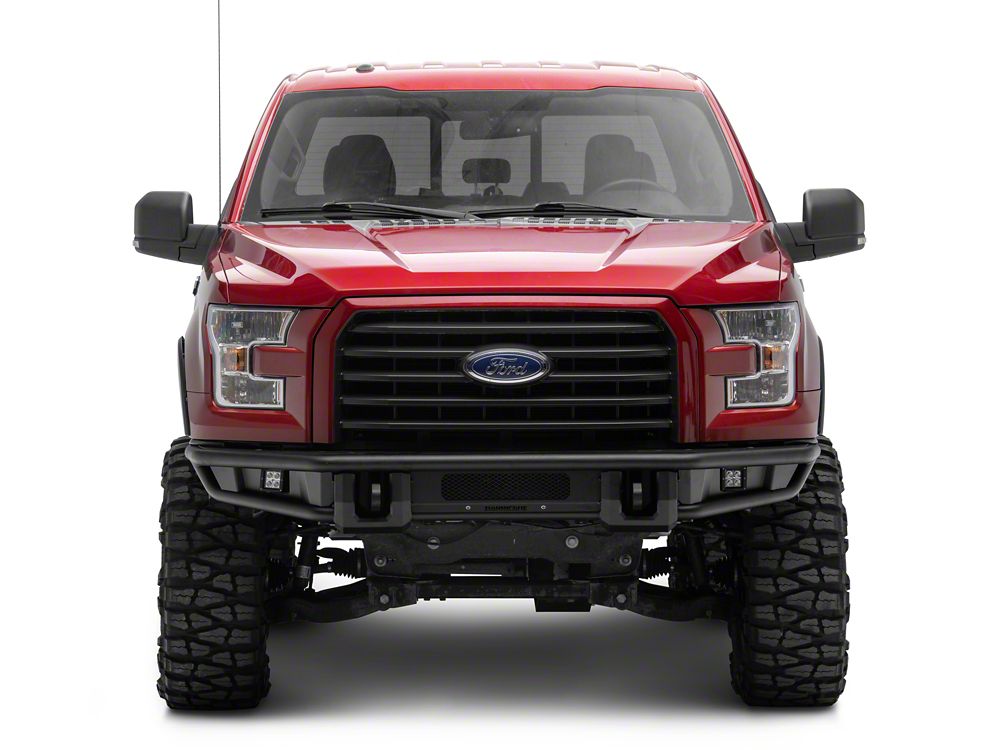 Barricade HD4 Tubular Front Bumper with LED Fog Lights (15-17 F-150, Excluding Raptor)