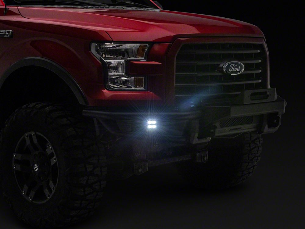 Barricade HD4 Tubular Winch Mount Front Bumper with LED Fog Lights (15-17 F-150, Excluding Raptor)