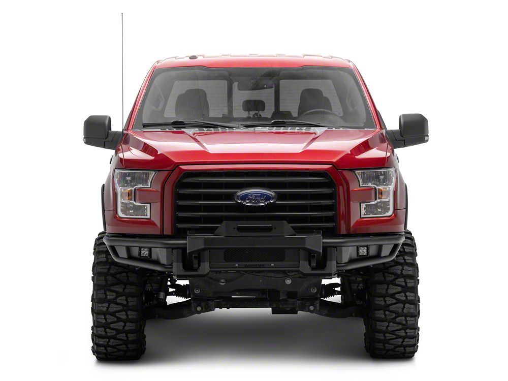 Barricade HD4 Tubular Winch Mount Front Bumper with LED Fog Lights (15-17 F-150, Excluding Raptor)