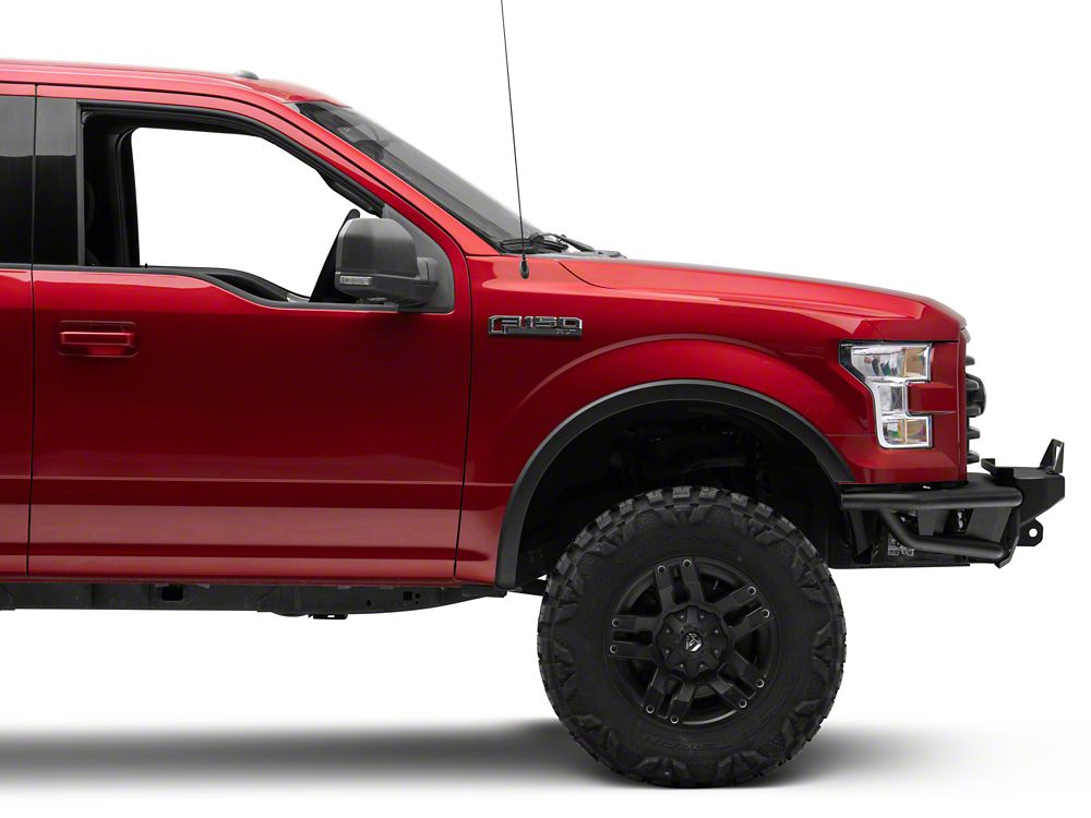 Barricade HD4 Tubular Winch Mount Front Bumper with LED Fog Lights (15-17 F-150, Excluding Raptor)