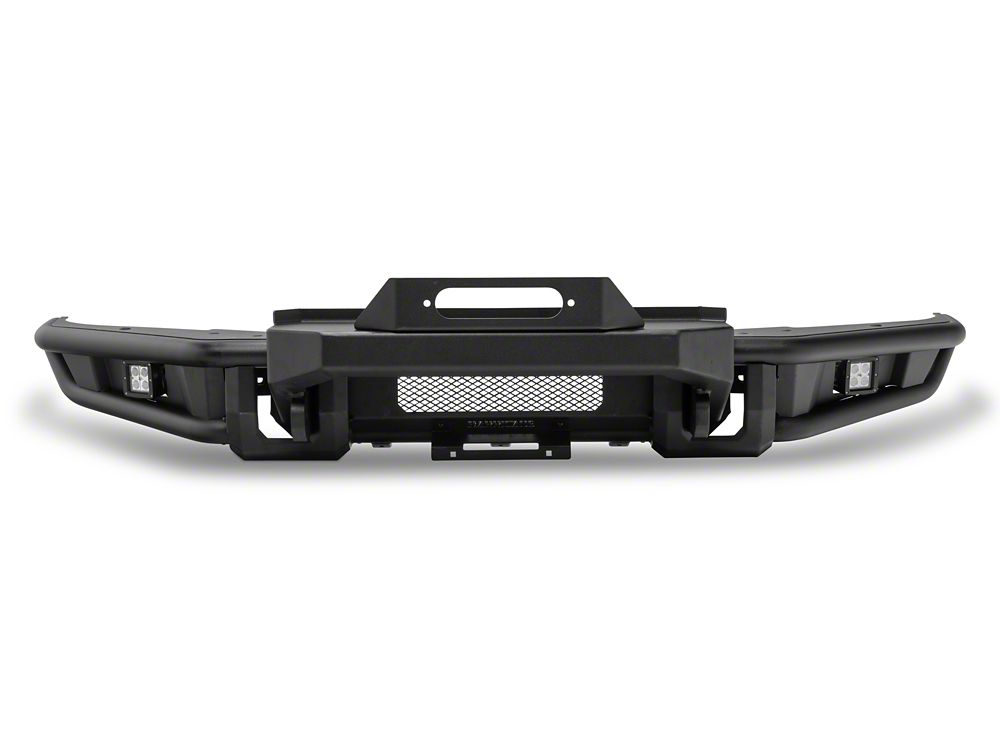 Barricade HD4 Tubular Winch Mount Front Bumper with LED Fog Lights (15-17 F-150, Excluding Raptor)