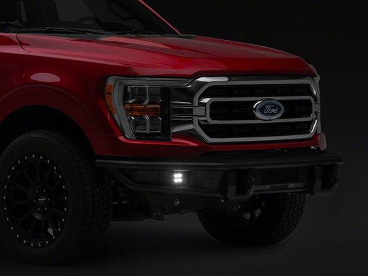 Barricade HD4 Tubular Front Bumper with LED Fog Lights (21-23 F-150, Excluding Raptor)