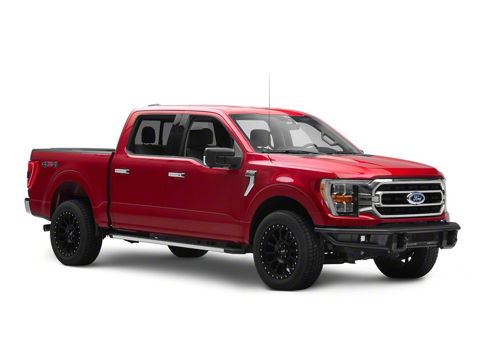 Barricade HD4 Tubular Front Bumper with LED Fog Lights (21-23 F-150, Excluding Raptor)