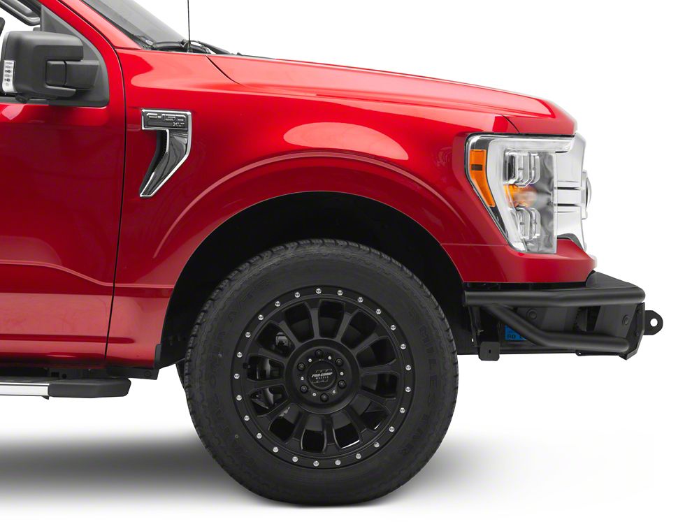 Barricade HD4 Tubular Front Bumper with LED Fog Lights (21-23 F-150, Excluding Raptor)
