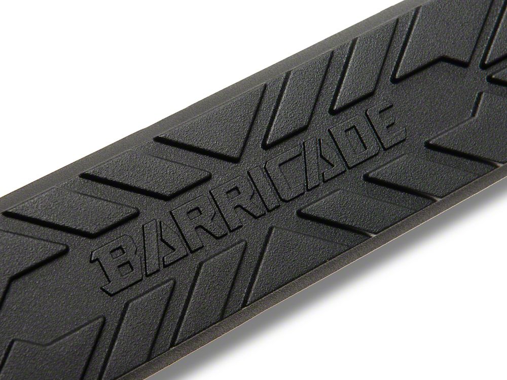 Barricade Replacement Step Pad with Barricade Logo for 3-Inch Tubular Side Step Bars Only; 21.30-Inch x 3.10-Inch