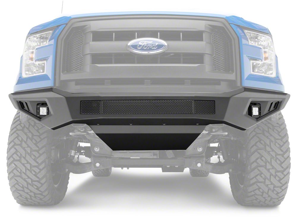 Barricade HD Off-Road Front Bumper with LED Fog Lights and Skid Plate (15-17 F-150, Excluding Raptor)