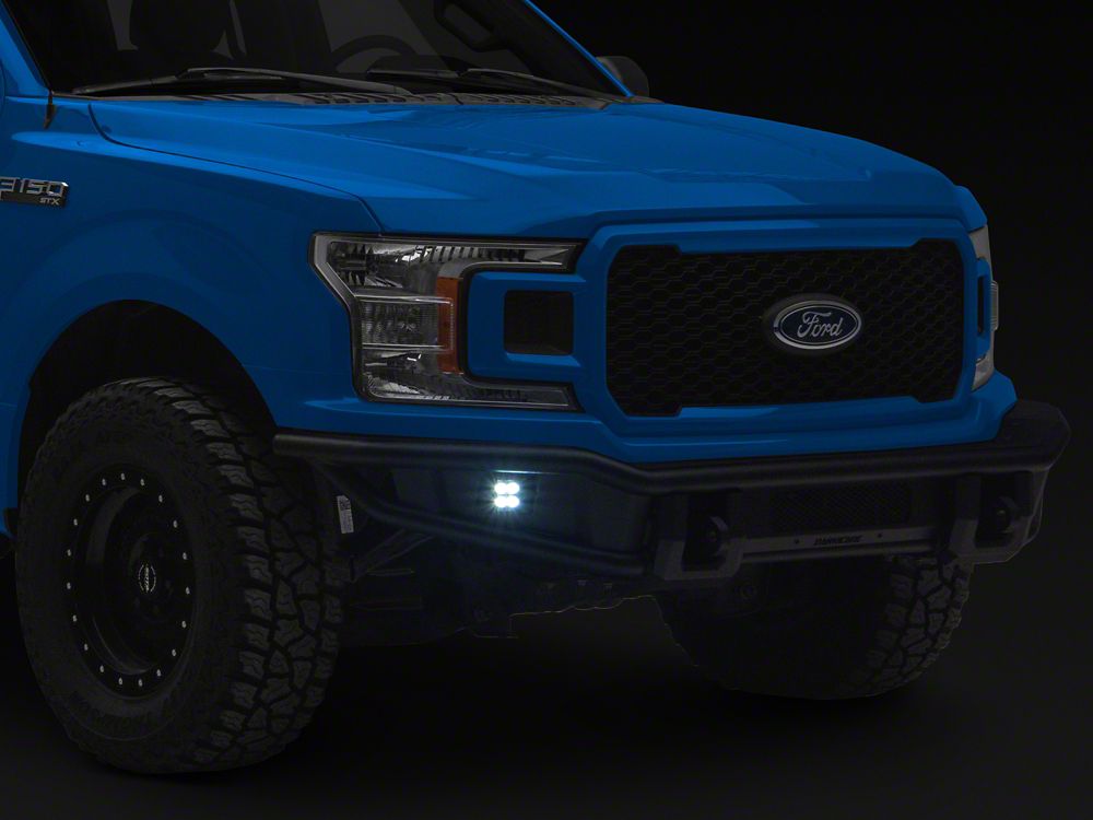 Barricade HD4 Tubular Front Bumper with LED Fog Lights (18-20 F-150, Excluding Raptor)