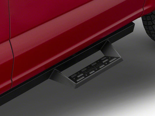 Barricade Canyon Drop Steps; Textured Black (15-25 F-150 SuperCrew)