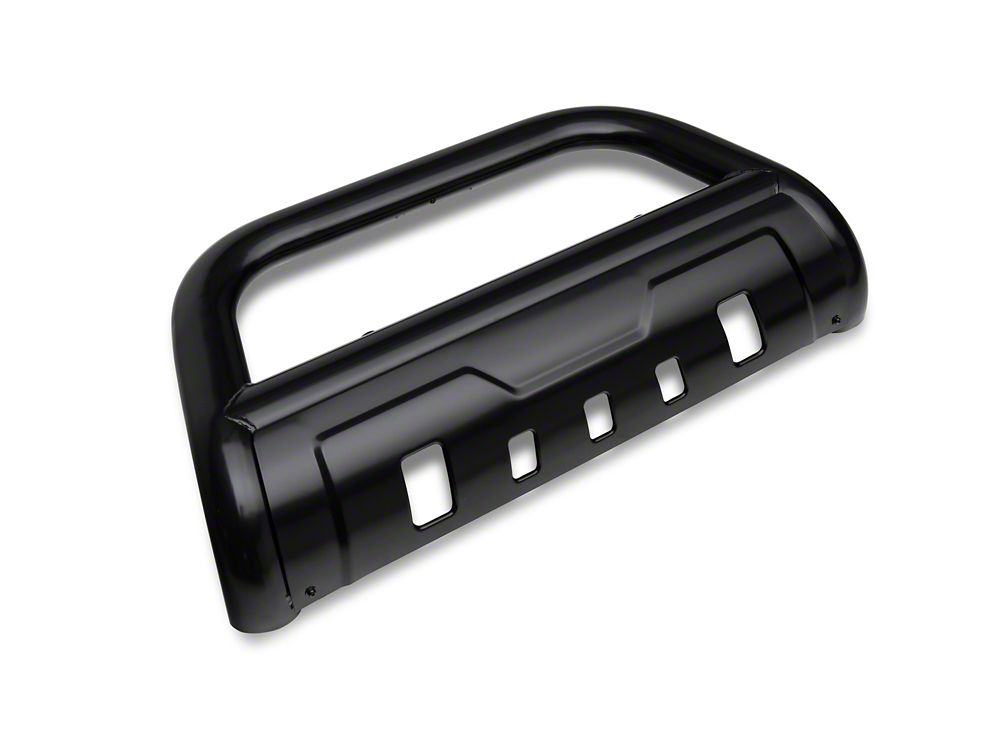 Barricade 3.50-Inch Oval Bull Bar with Skid Plate; Black (05-15 Tacoma)