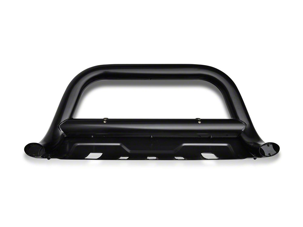 Barricade 3.50-Inch Oval Bull Bar with Skid Plate; Black (05-15 Tacoma)